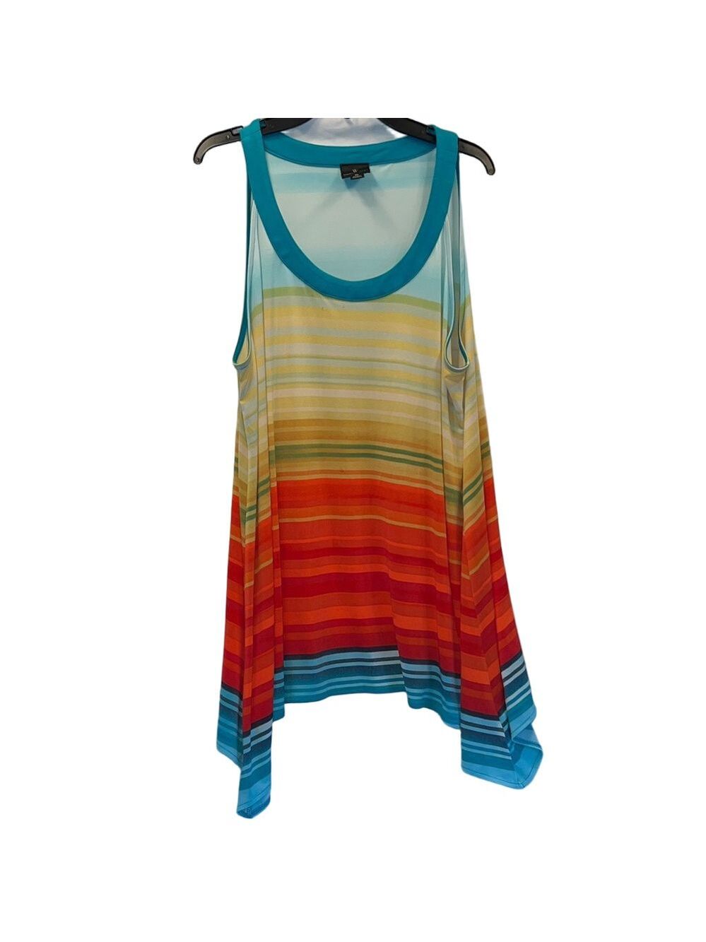 Worthington Teal and Light Blue Top